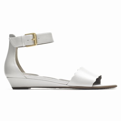 Sandálias Rockport Total Motion Zandra Scallop Mulher Branco PT-97425